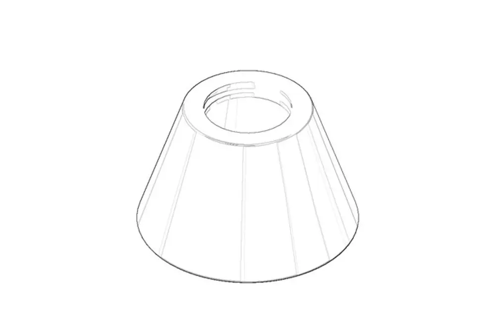 DORNBRACHT Rosette ERSATZTEILE 092794005 D. 98 x 60 mm Chrom, 092794005-00 Galeriebild 1